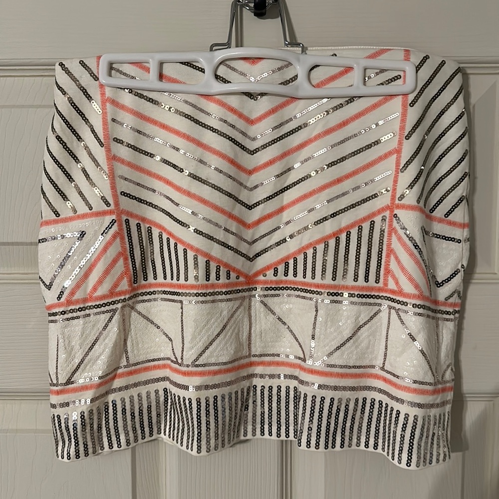Express sequin skirt